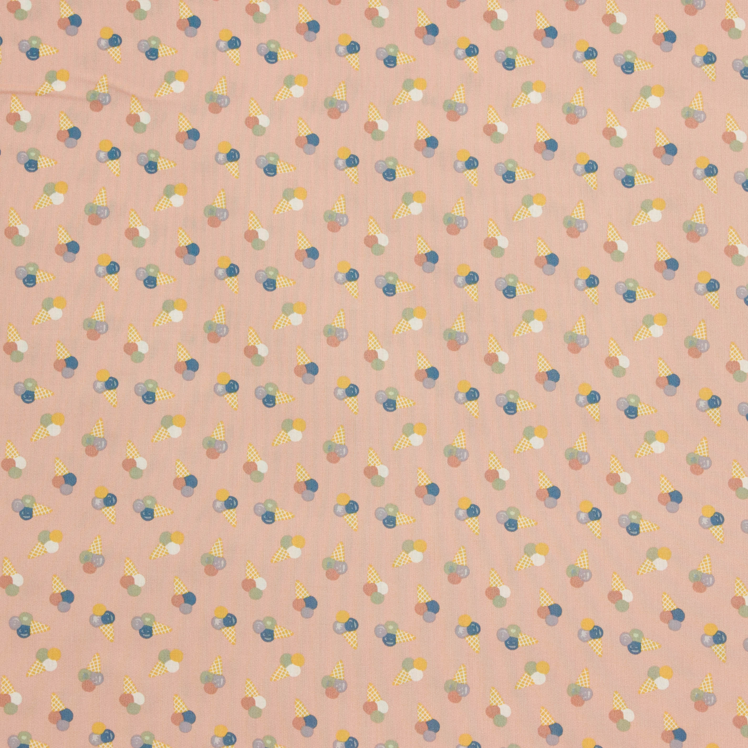 Katoen poplin 'Icecream Dusty Pink'